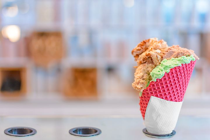 colourful ice cream cone