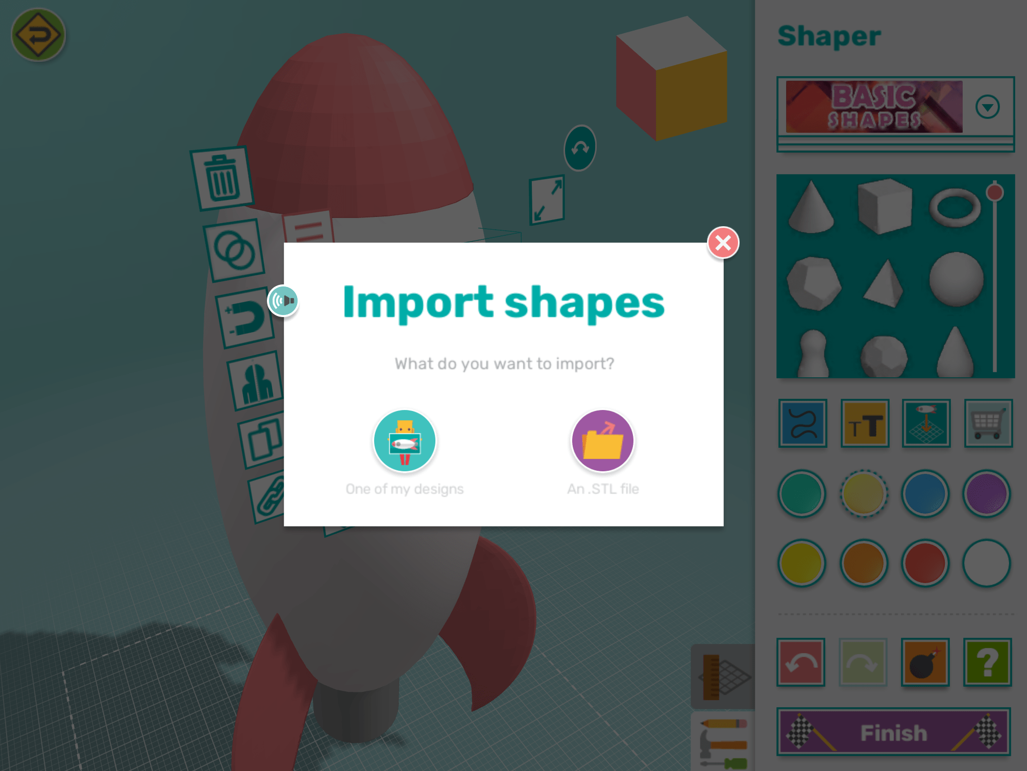 app import own shapes